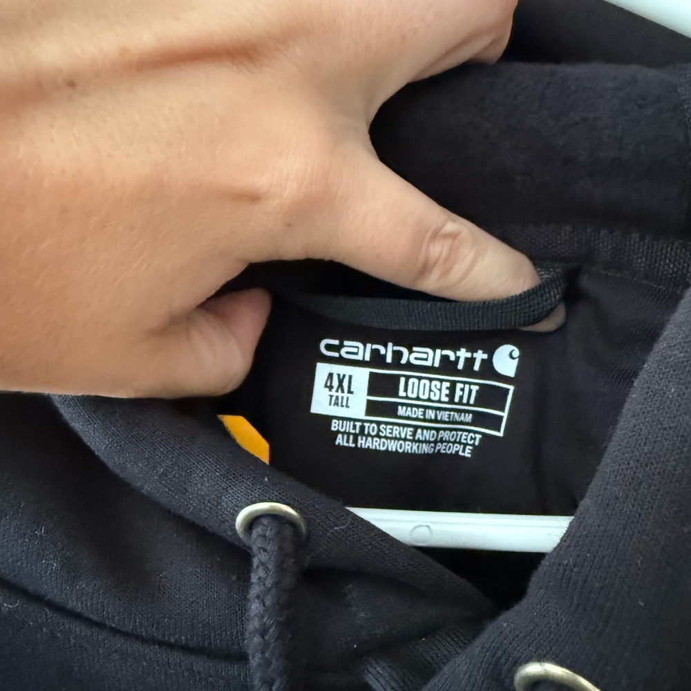 Carhartt Black Loose Fit Hoodie - Picture 2 of 2